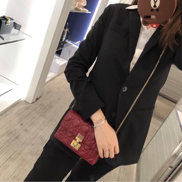 Christian Dior Red Dioraddict Wallet-On-Chain - Picture 8 of 8